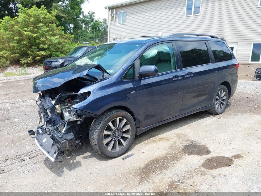 Vin: 5tddz3dcxks213583, lot: 46252157, toyota sienna xle 7 passenger 20192