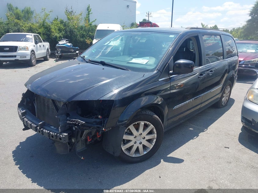 Vin: 2c4rc1bg8gr147875, lot: 46252165, chrysler town & country touring 20162