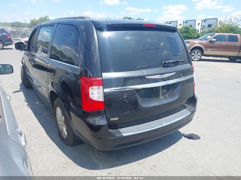 Vin: 2c4rc1bg8gr147875, lot: 46252165, chrysler town & country touring 20163