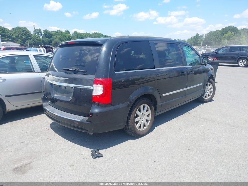 Vin: 2c4rc1bg8gr147875, lot: 46252165, chrysler town & country touring 20164