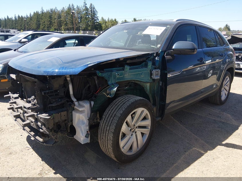 Vin: 1v2he2ca5nc213101, lot: 46252192, volkswagen atlas cross sport 3.6l v6 se w/technology 20222