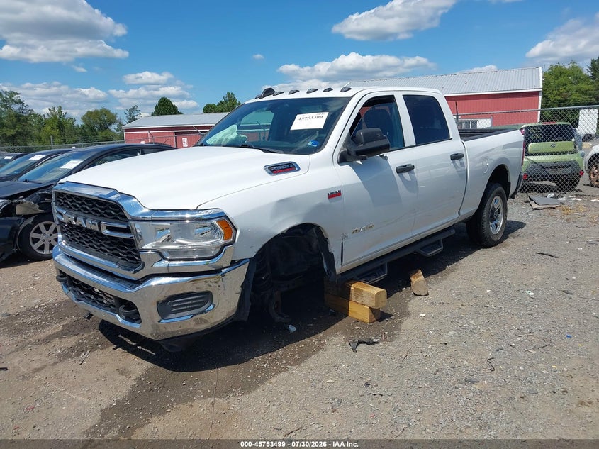 Vin: 3c6ur5cj3mg645176, lot: 46252221, ram 2500 tradesman  4x4 6'4 box 20212