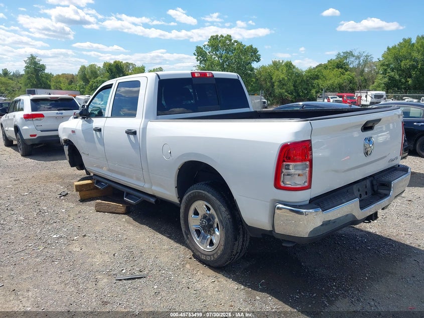 Vin: 3c6ur5cj3mg645176, lot: 46252221, ram 2500 tradesman  4x4 6'4 box 20213