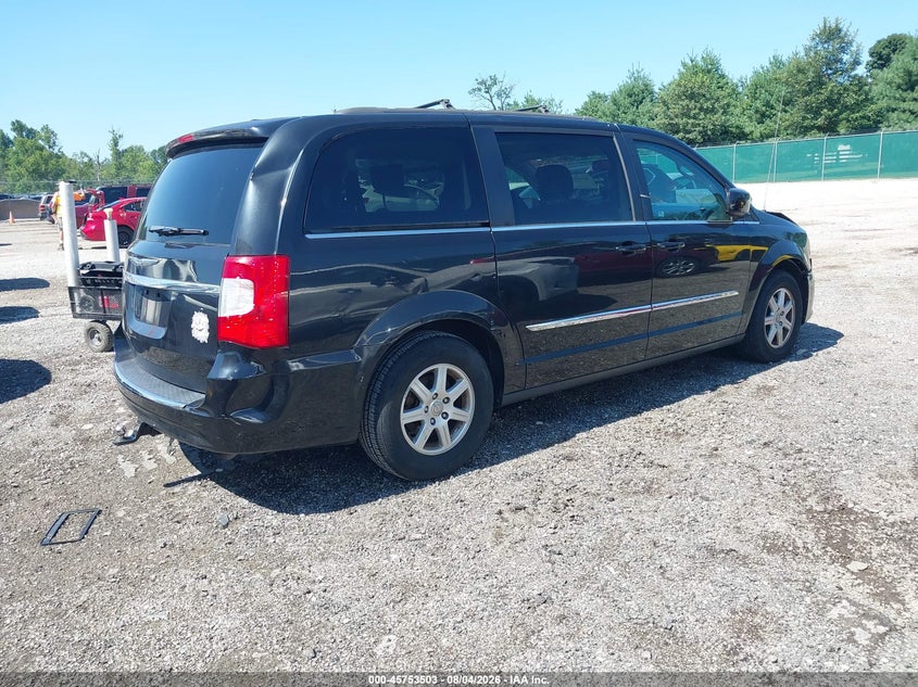 Vin: 2c4rc1bg4cr320575, lot: 46252225, chrysler town & country touring 20124