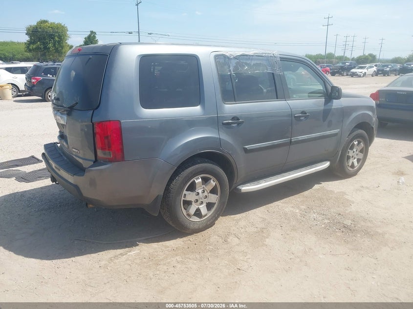 Vin: 5fnyf3h25ab007392, lot: 46252227, honda pilot lx 20104