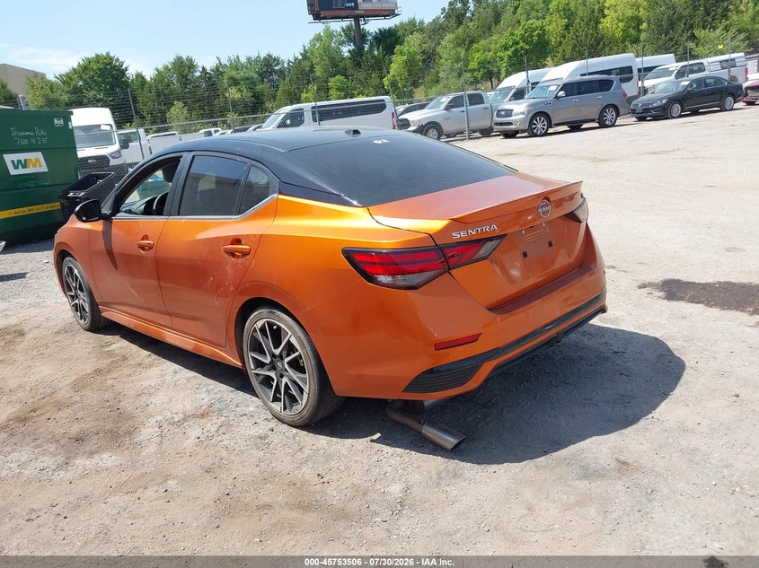 Vin: 3n1ab8dv8ry216865, lot: 46252228, nissan sentra sr xtronic cvt 20243