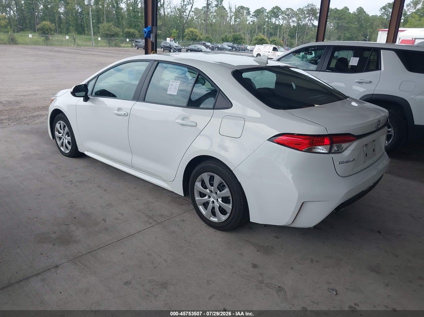 Vin: 5yfb4mde7rp187489, lot: 46252229, toyota corolla le 20243