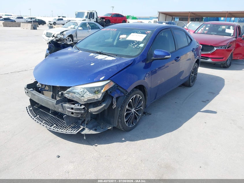 Vin: 5yfburhe0ep027861, lot: 46252233, toyota corolla l/le/le pls/prm/s/s pls 20142