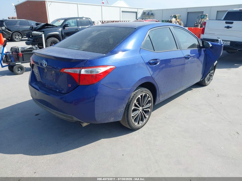 Vin: 5yfburhe0ep027861, lot: 46252233, toyota corolla l/le/le pls/prm/s/s pls 20144