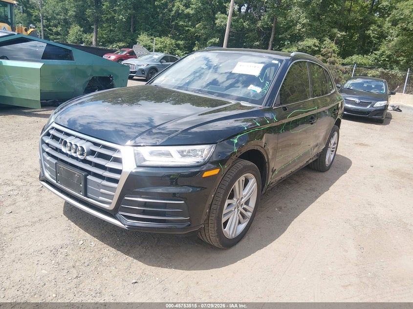 Vin: wa1bnafy5j2230212, lot: 46252237, audi q5 2.0t premium/2.0t tech premium 20182