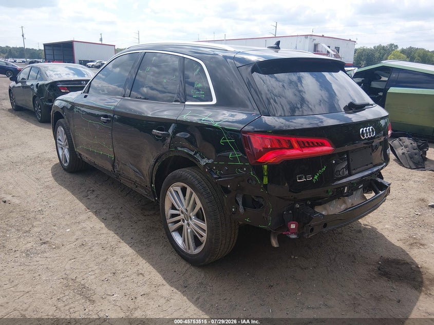 Vin: wa1bnafy5j2230212, lot: 46252237, audi q5 2.0t premium/2.0t tech premium 20183