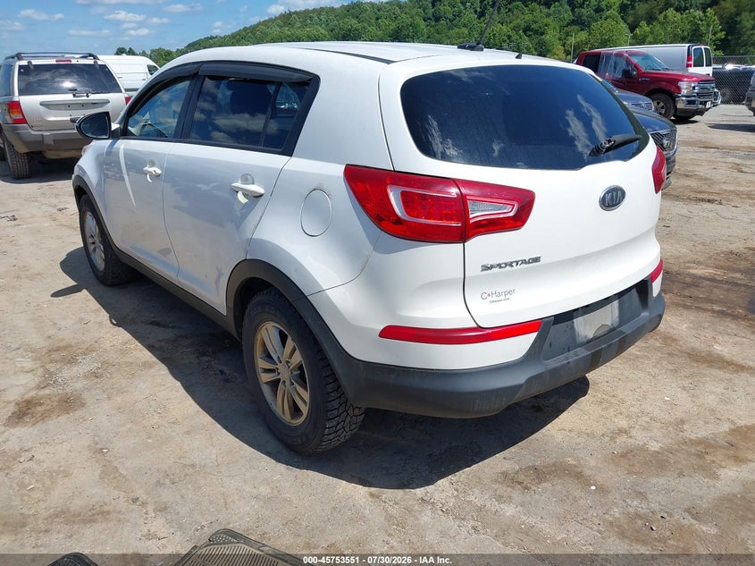 Vin: kndpb3a23b7012860, lot: 46252273, kia sportage lx 20113