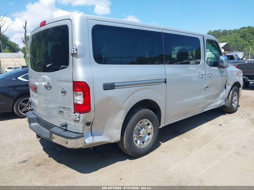 Vin: 5bzaf0aa7gn852482, lot: 46252286, nissan nv passenger nv3500 hd sl v8 20164