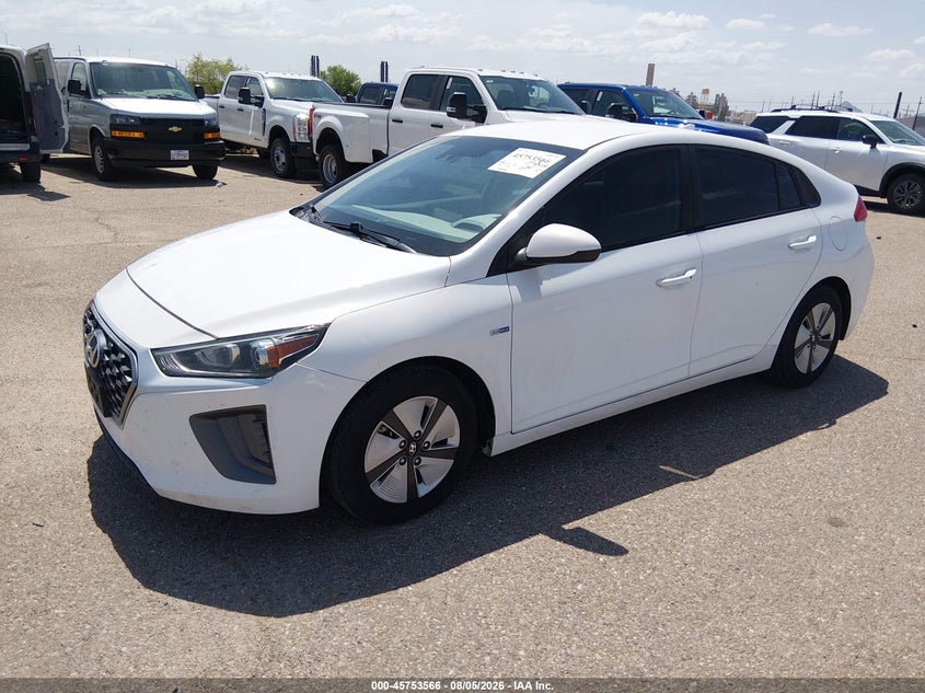Vin: kmhc65lc2lu220392, lot: 46252288, hyundai ioniq hybrid blue 20202