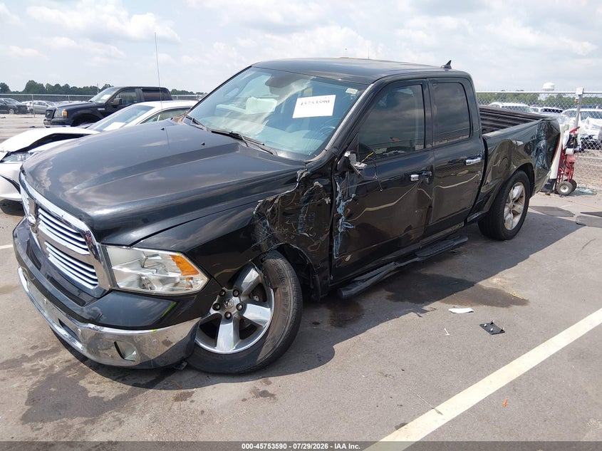 Vin: 1c6rr6gg2hs684320, lot: 46252312, ram 1500 big horn  4x2 6'4 box 20172