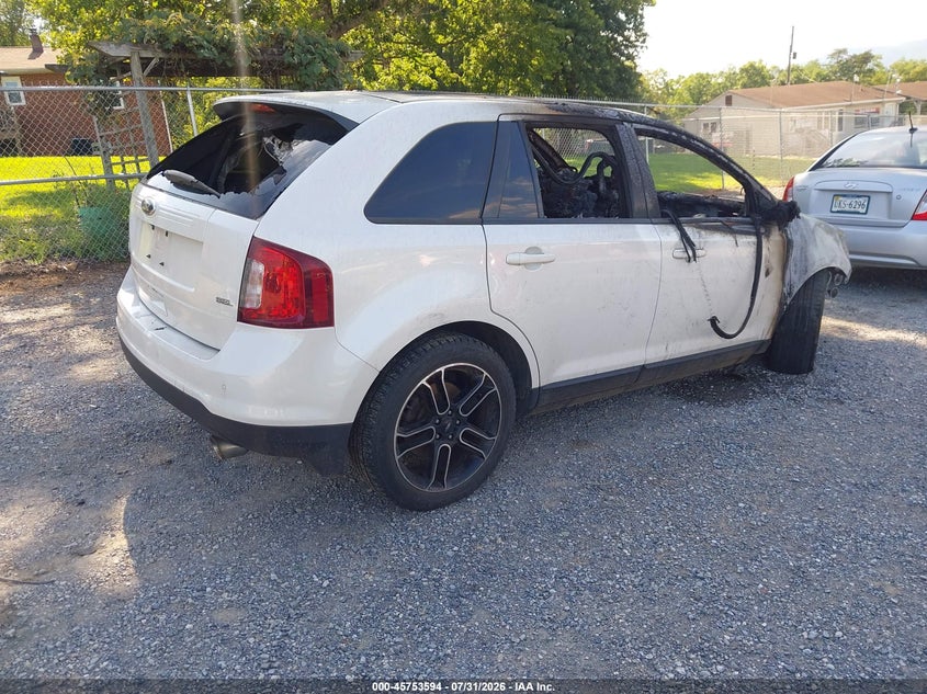 Vin: 2fmdk3jc0dba30508, lot: 46252316, ford edge sel 20134