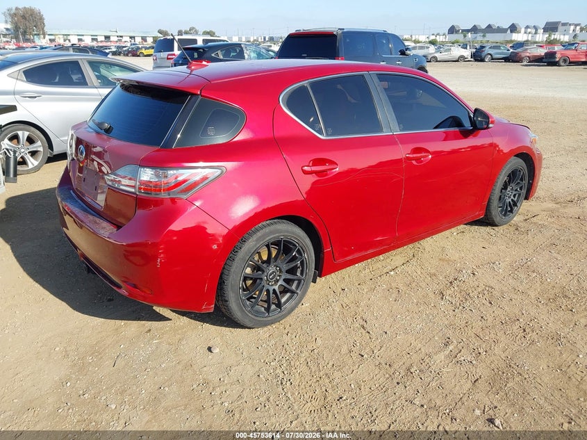 Vin: jthkd5bhxd2148307, lot: 46252336, lexus ct 200h 20134