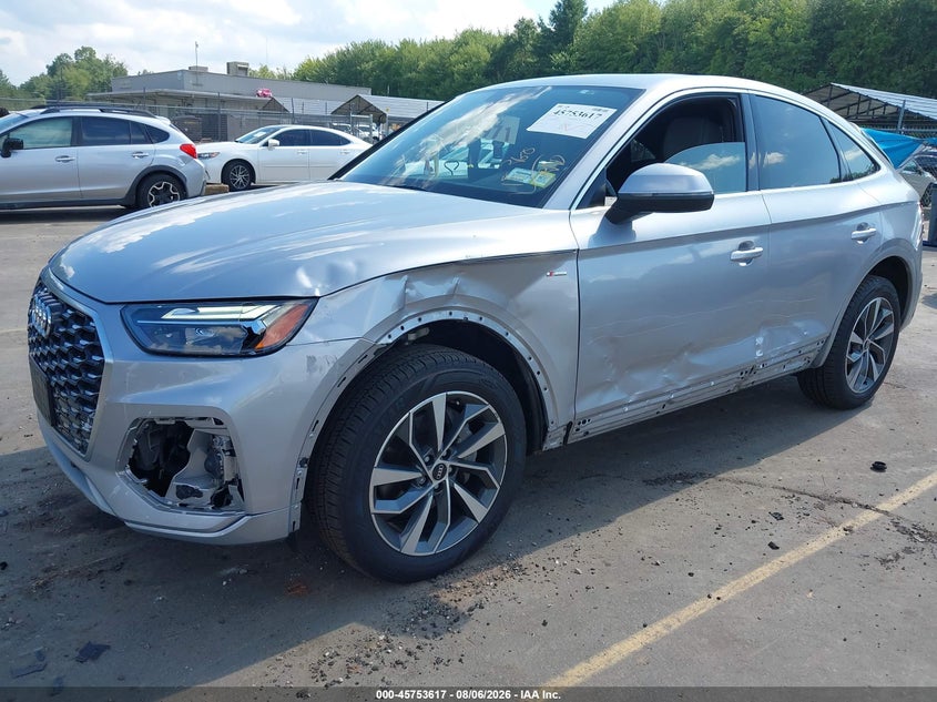 Vin: wa15aafy2n2066190, lot: 46252340, audi q5 sportback premium plus 45 tfsi s line quattro s tronic 20222