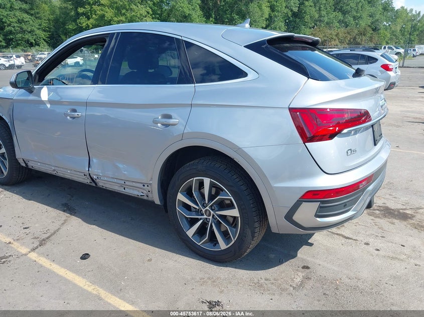 Vin: wa15aafy2n2066190, lot: 46252340, audi q5 sportback premium plus 45 tfsi s line quattro s tronic 20223
