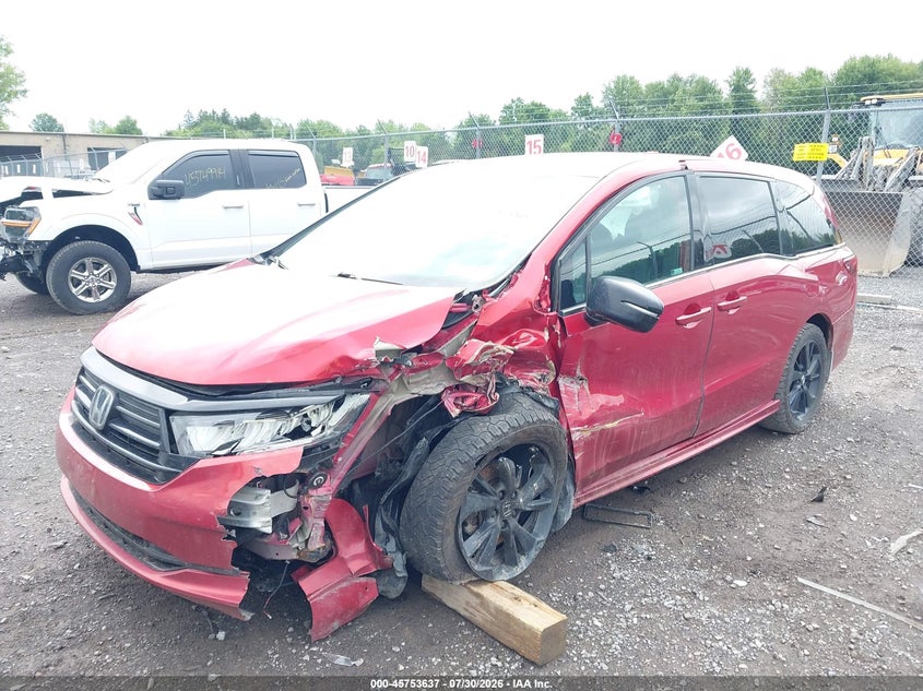 Vin: 5fnrl6h71rb018153, lot: 46252359, honda odyssey sport 20242