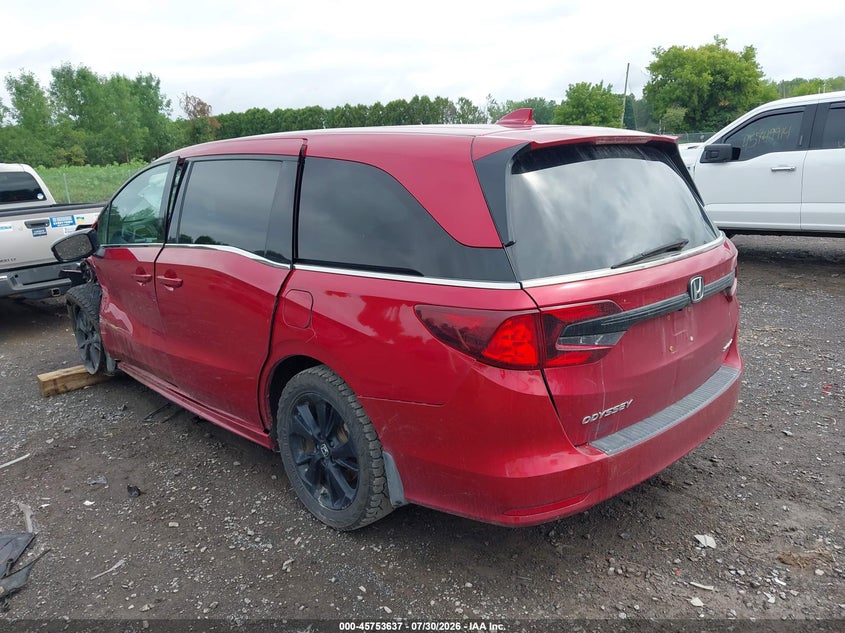 Vin: 5fnrl6h71rb018153, lot: 46252359, honda odyssey sport 20243