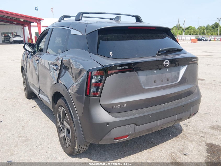 Vin: 3n8ap6ca8sl370209, lot: 46252364, nissan kicks sv fwd 20253
