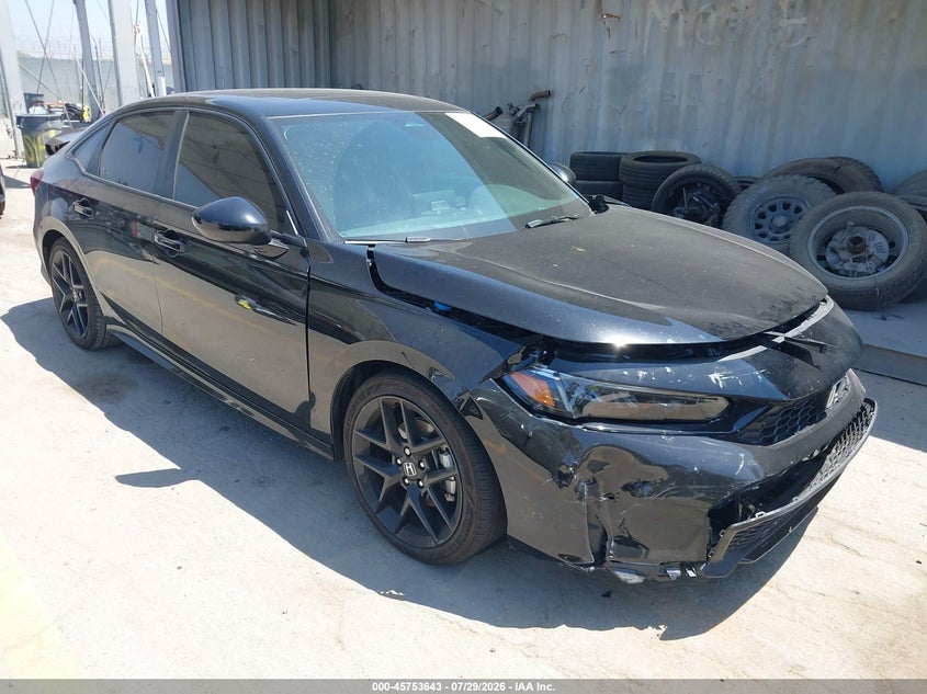 Vin: 2hgfe4f8xsh332575, lot: 46252365, honda civic hybrid sport/sport touring 2025 img_1