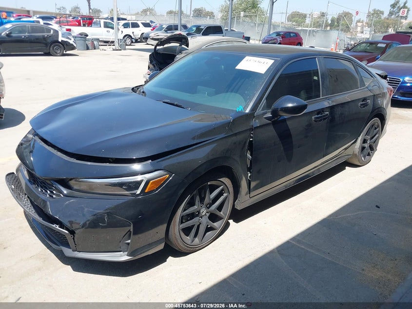 Vin: 2hgfe4f8xsh332575, lot: 46252365, honda civic hybrid sport/sport touring 20252