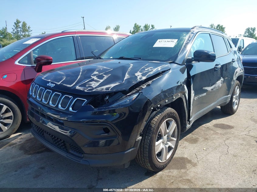 Vin: 3c4njdbb2nt216659, lot: 46252378, jeep compass latitude 4x4 20222