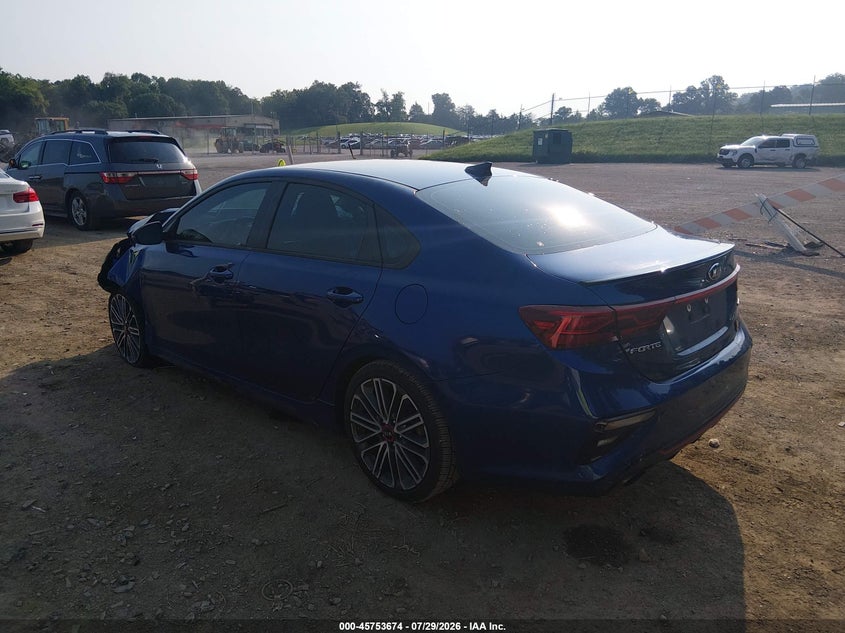 Vin: 3kpf44ac4me399992, lot: 46252396, kia forte gt 20213