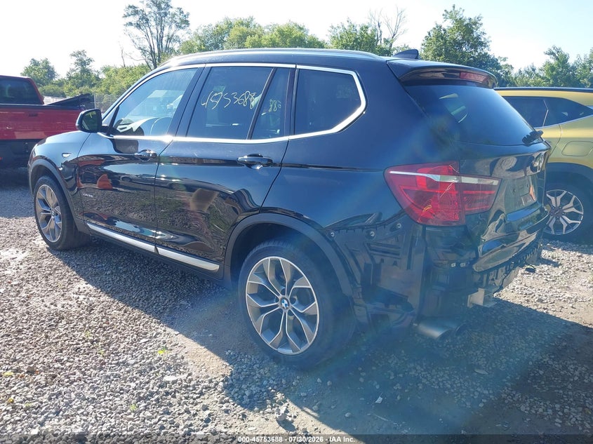 Vin: 5uxwx9c53g0d71957, lot: 46252410, bmw x3 xdrive28i 20163