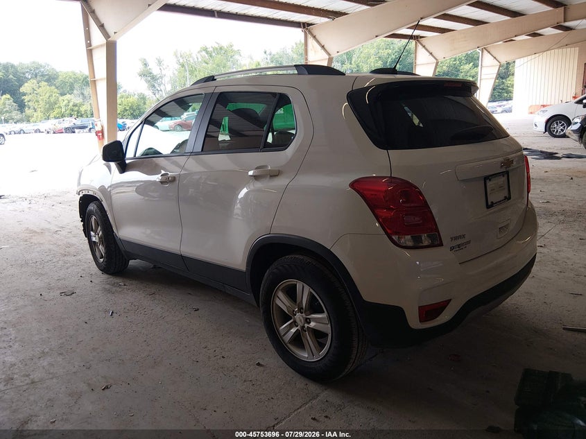 Vin: kl7cjlsm5nb568507, lot: 46252418, chevrolet trax fwd lt 20223