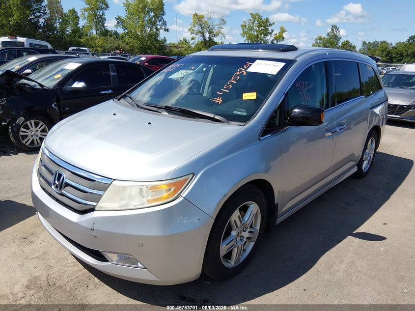 Vin: 5fnrl5h96bb005514, lot: 46252423, honda odyssey touring/touring elite 20112