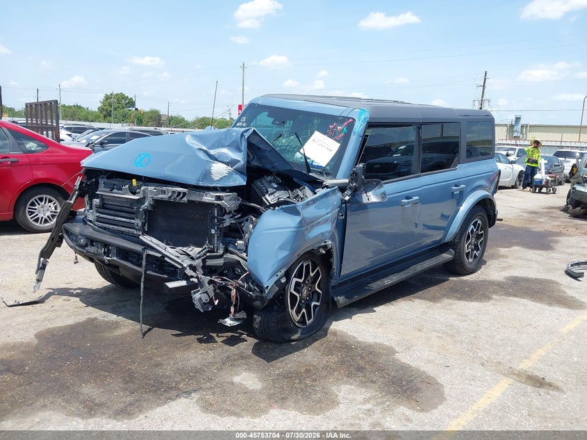 Vin: 1fmde8bh5sla72927, lot: 46252426, ford bronco outer banks 20252