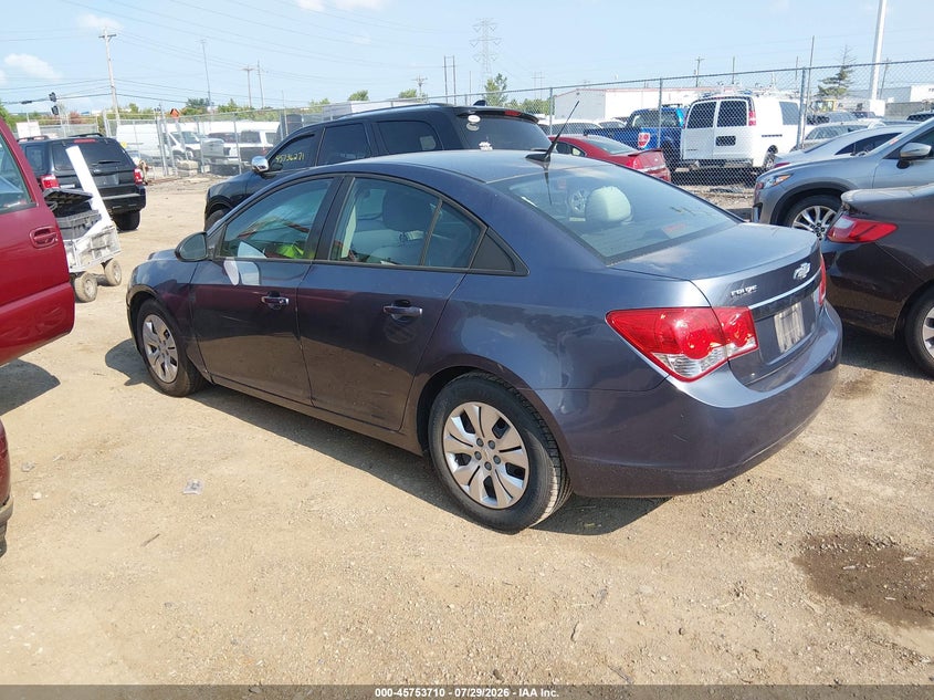 Vin: 1g1pa5sh6e7225588, lot: 46252432, chevrolet cruze ls auto 20143