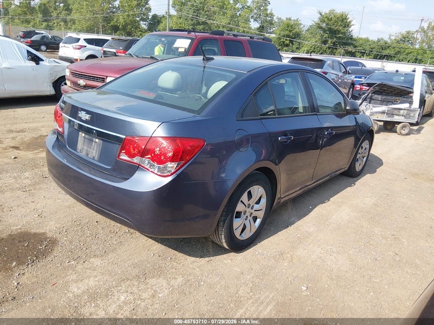 Vin: 1g1pa5sh6e7225588, lot: 46252432, chevrolet cruze ls auto 20144