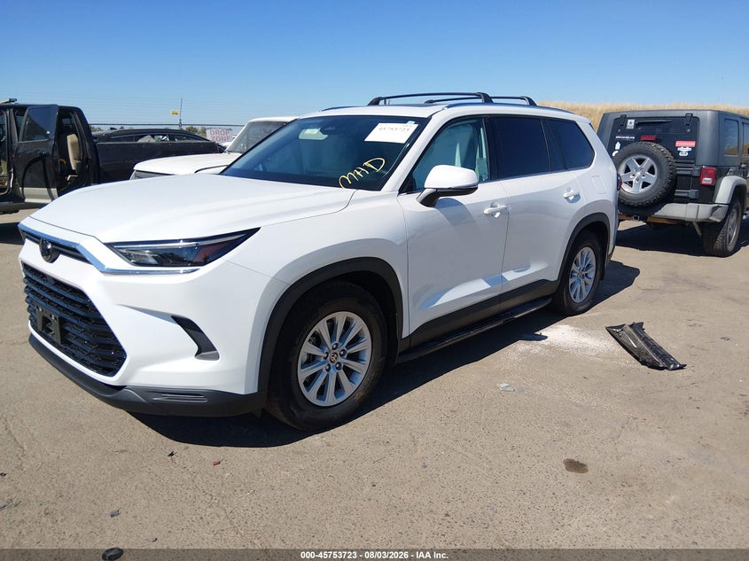 Vin: 5tdacab53ts068921, lot: 46252445, toyota grand highlander hybrid xle 20262