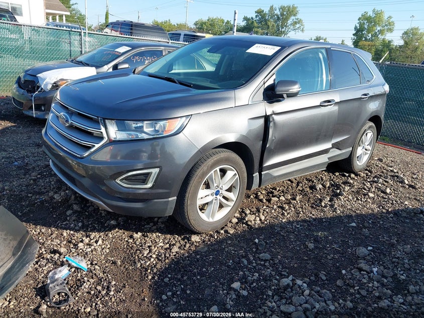 Vin: 2fmpk4j96jbb71621, lot: 46252451, ford edge sel 20182