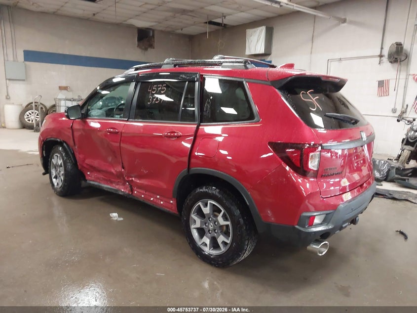 Vin: 5fnyf8h62pb037653, lot: 46252458, honda passport awd trailsport 20233