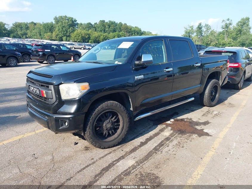 Vin: 5tfay5f17ex371441, lot: 46252494, toyota tundra platinum 5.7l v8 20142