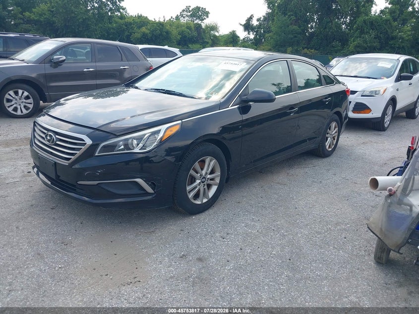 Vin: 5npe24af9hh552086, lot: 46252538, hyundai sonata se 20172