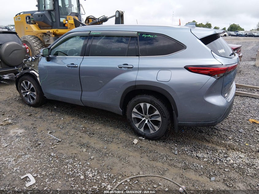 Vin: 5tdgzrbh5ns206009, lot: 46252539, toyota highlander xle 20223