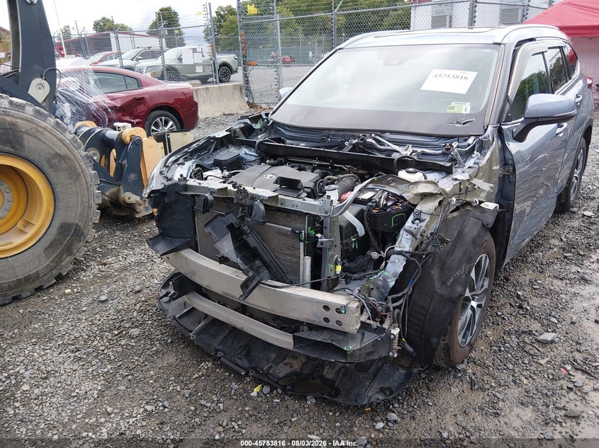 TOYOTA HIGHLANDER 2022 VIN 5TDGZRBH5NS206009