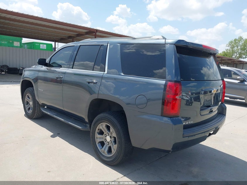 Vin: 1gnscakc5kr216249, lot: 46252544, chevrolet tahoe ls 20193