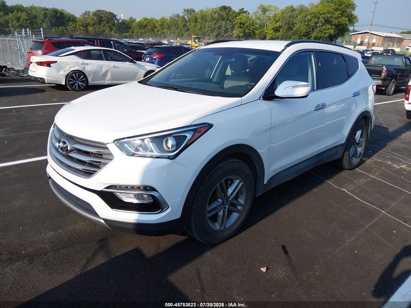 2018 Hyundai Santa Fe, Right Rear, IAAI, VIN 5NMZU3LB7JH060367 — photo 2