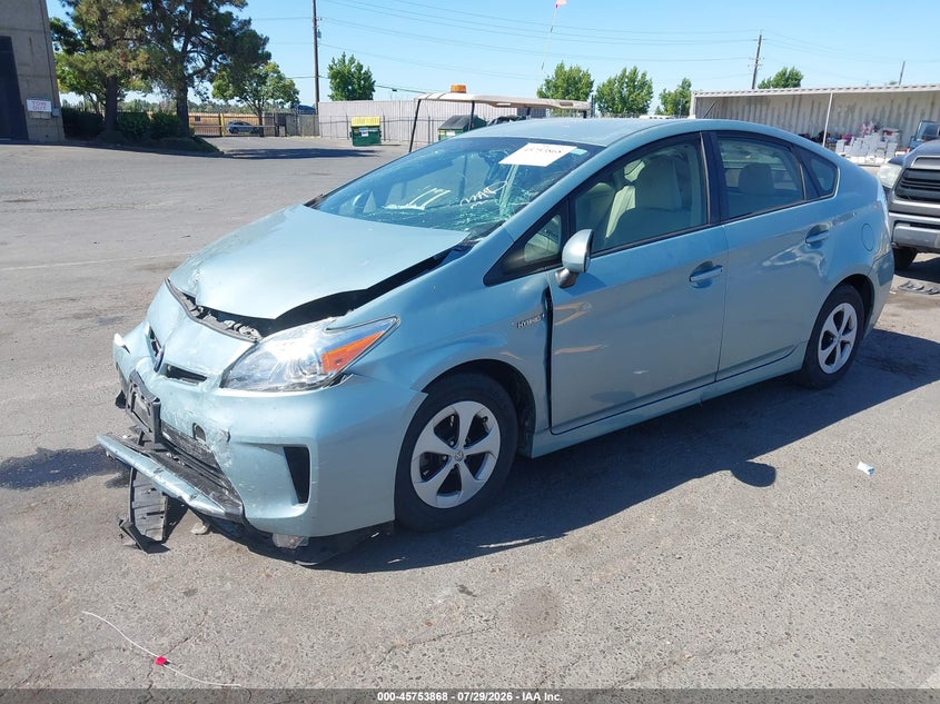 Vin: jtdkn3du5f1963052, lot: 46252590, toyota prius two 20152