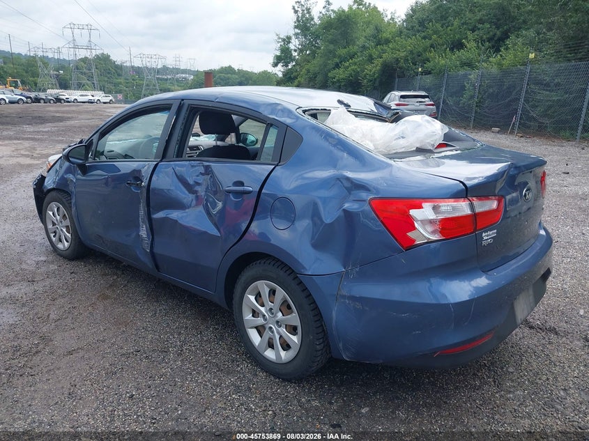 Vin: knadm4a3xg6659830, lot: 46252591, kia rio lx 20163