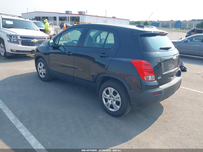 Vin: kl7cjksb4gb712933, lot: 46252611, chevrolet trax ls 20163