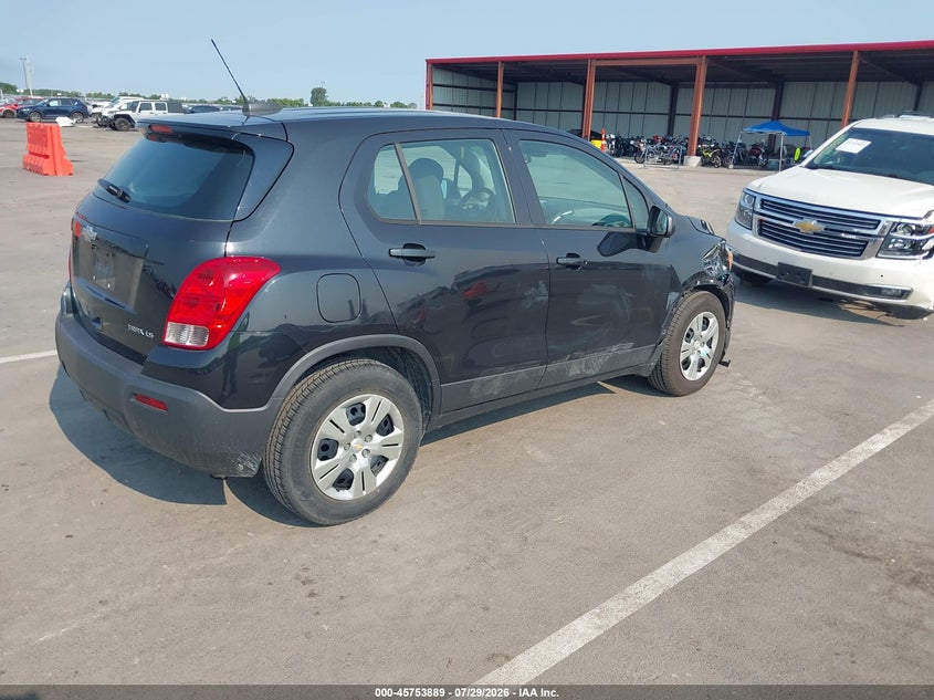 Vin: kl7cjksb4gb712933, lot: 46252611, chevrolet trax ls 20164