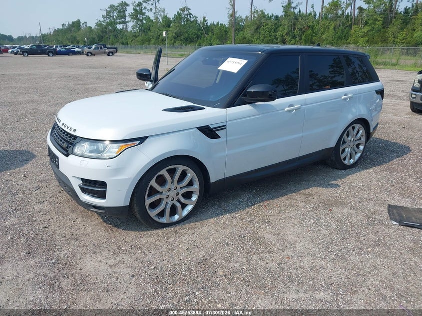 Vin: salwr2vf8ga544672, lot: 46252615, land rover range rover sport 3.0l v6 supercharged hse 20162